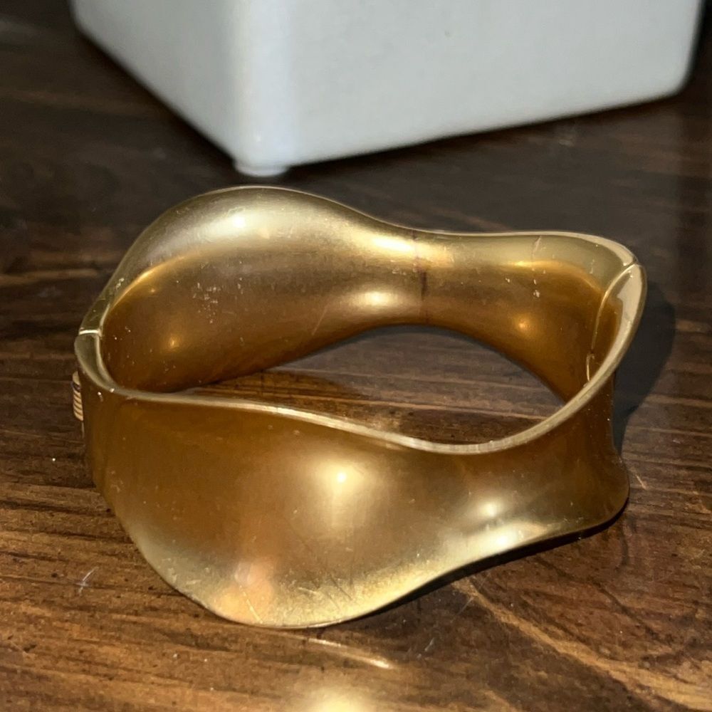 Chico's Gold-Tone Wave Bracelet